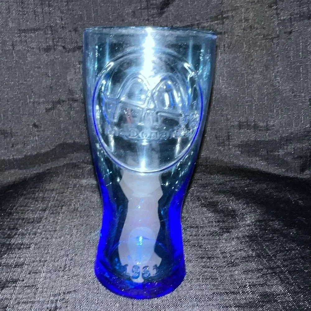 McDonalds 5 Retro Tumblers Drinking Glasses Depicting 1948,1955,‎ And 1961